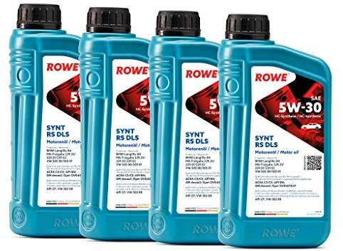4 (4x1L) Liter ROWE HIGHTEC SYNT RS DLS SAE 5W-30 Motoröl Made in Germany