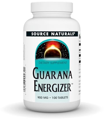 Source Naturals Guarana Energizer Caffiene and Energy* - 900 mg,100 Tablets