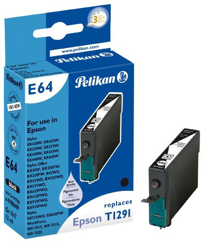 Pelikan E64 Druckerpatrone ersetzt Epson T129 140, 12 ml, schwarz