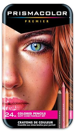 PRISMACOLOR Sanford Premier Boîte de 24 Crayons de Couleur pour Portraits