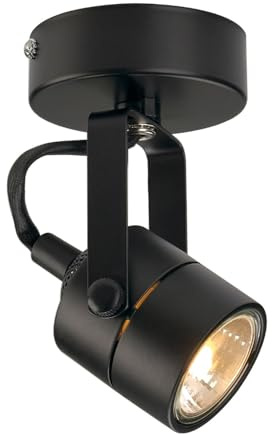 SLV SPOT 79 Wand- & Deckenleuchte – 230 V Strahler | GU10, 50 W | Schwarz