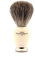 Edwin Jagger 81SB587AMZ Brocha De Afeitar Clásica De Tejón Puro Imitación Marfil Con Soporte Para Crema De Afeitar O Jabón Para Hombres Y Mujeres