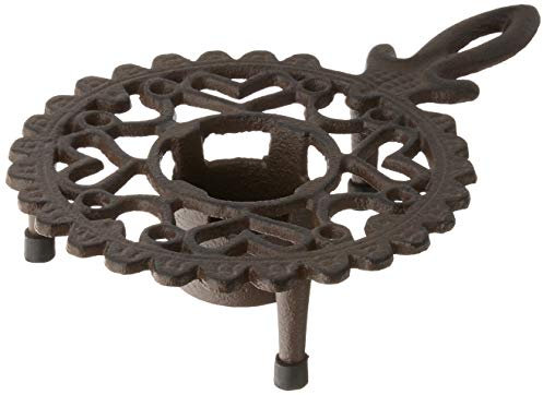 Esschert Design Cast Iron Tealight Warmer ,Brown,21.6 x 14.4 x 4.7 cm