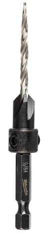 Amana Tool – (55204) carburo punta 82° svasatore #6 vite 25/64 Dia x 9/64 diametro trapano x 5/16 gambo rotondo