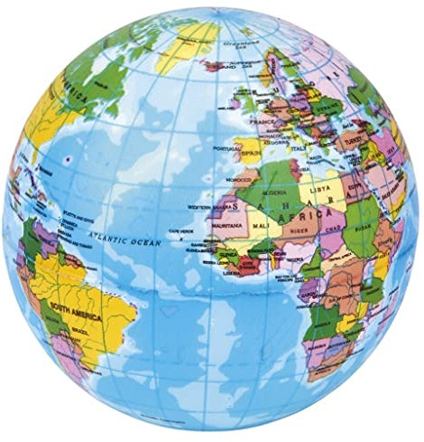 Moses. Fernweh Anti-Stressball, Knautschball Globus für Stressabbau, Ball mit Weltkartenoptik zum Entspannen und Abreagieren, Perfekt für die Reise