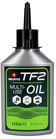 WELDTITE TF2 All Purpose Cycle Oil - Water Resistant Lubricant for Bikes, 125 ml