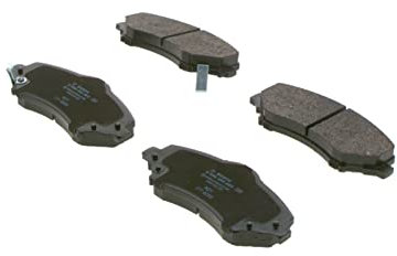 Bosch BP1414 - Pastiglie Freni Auto, Asse Anteriore - Qualità Bosch - Riduzione del Rumore e della Polvere - Certificazione ECE-R90 - Senza Rame - 1 Confezione da 4 Pastiglie