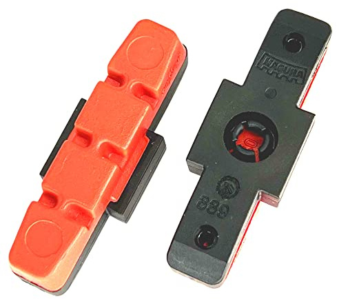 1 Paar (2St) Original MAGURA Hydraulische Felgenbremse Bremsbeläge für Beschichtete Felgen Hs11 HS22 HS33 Evo (rot)