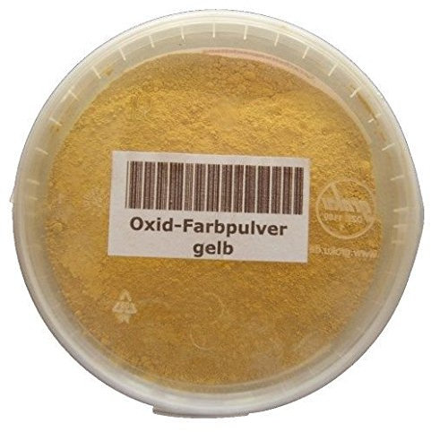 Amafino Pigmentpulver, Eisenoxid, Oxidfarbe - 1kg Farbpigmente für Beton (Gelb)