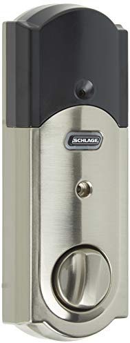 SCHLAGE BE469NXCAM619 Connect Camelot Touchscreen Deadbolt, Satin Nickel, Full