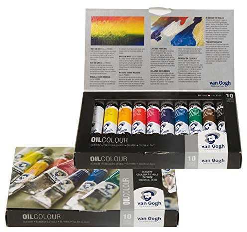 CREATIV DISCOUNT NEU Van Gogh Ölfarbe Basis-Set, 10x20 ml
