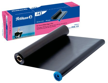 Pelikan 2142 Thermotransfer-Rolle ersetzt PFA 321 für Philips Magic 2 Vox, 216 mm x 65 m, schwarz