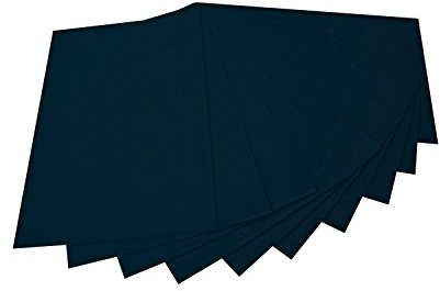 folia 520490 - Bastelfilz, mit feiner Wollqualität, 10 Blatt, 150 g/qm, 20 x 30 cm, schwarz, klebefleckenfreie Verarbeitung - ideal für vielfältige Bastelarbeiten