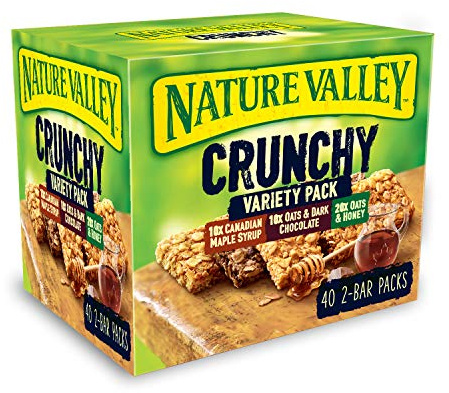 Nature Valley Crunchy Granola Bars Variety, Pack of 40 Bars