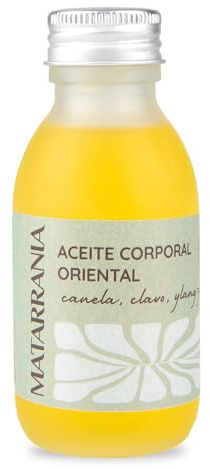 MATARRANIA Aceite Corporal Oriental BIO 100% Natural | Reafirmante y Drenante Anticelulítico | Aceite Corporal Hidratante con Almendras, Café y Cítricos | Piel de Naranja, Elasticidad y Brillo