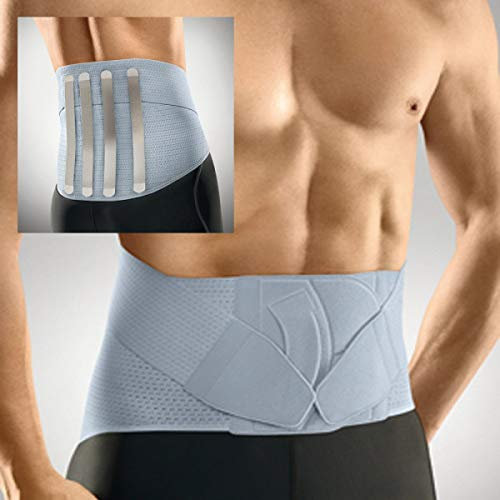 SPORLASTIC - Corsetto Elastico Lombosacrale Con 4 Rinforzi Paravertebrali E Tiranti Pelvici (Light) - H Cm 27 - Vertebradyn Light - Large