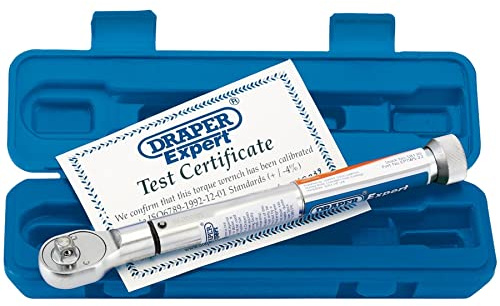 Draper 58130 3/8-inch Square Drive Precision Torque Wrench 5-22 Newton Meters, Blue