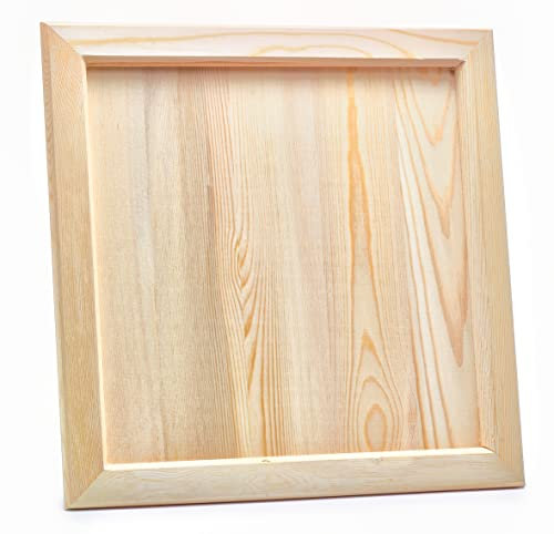VBS Holz-Bilderrahmen 37x37cm Kiefernholz Basteln DIY Fotos Zeichnung