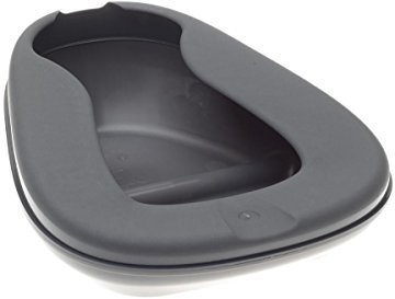 Medline DYND80281 Contour Bedpans, Graphite (Pack of 8)