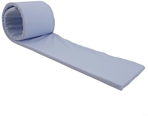 Hans-Textil-Shop Bierbankauflage Polyester | Pflegeleicht, Robust, Wiederverwendbar, Wechselbarer Bezug mit Reißverschluss, Made in Europe (220x25x2 cm, Hellblau)