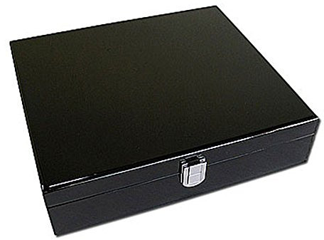 Uhrenhuette - Scatola in legno massiccio laccato per 10 orologi