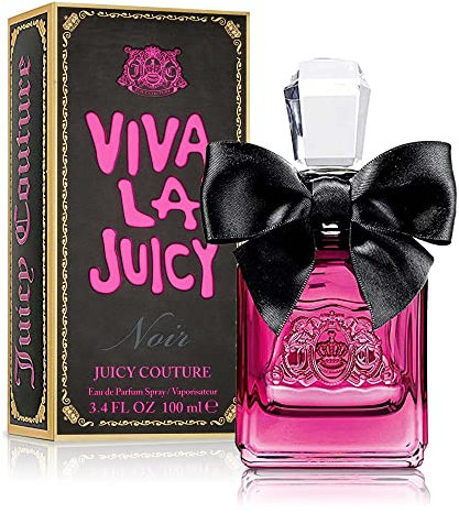 Juicy Couture - Viva la Juicy Noir Eau de Parfum, Floreale e Fresco per Donna, con Note Fresche come Frutti di Bosco e Mandarino, con Tocchi Dolci di Caprifoglio e Vaniglia, 100 ml