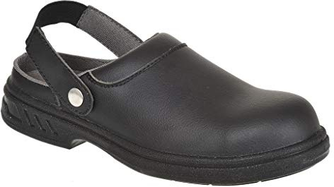 Portwest FW82 Sandalo di Sicurezza SB AE WRU Scarpe da Lavoro, Unisex - Adulto, SRC, Nero (Nero Bkgr), 47 EU (12 UK)