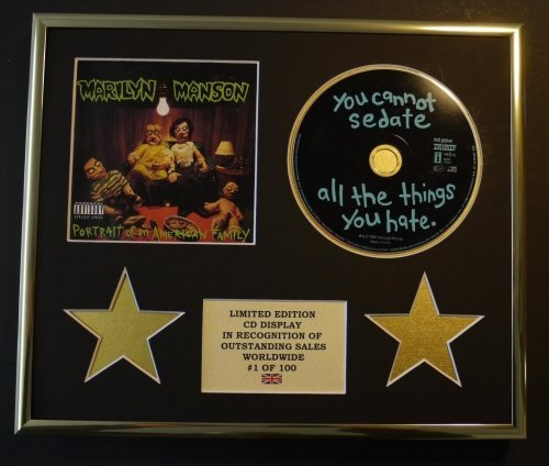 Everythingcollectible Marilyn Manson CD-Display, limitierte Auflage, Portrait einer amerikanischen Familie