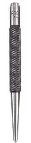 Starrett 117C Körner mit rundem Schaft, 4 Länge, 1/8 konischer Spitzendurchmesser