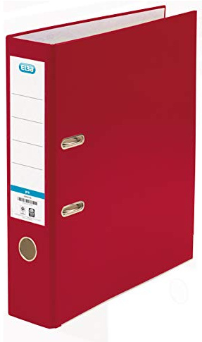 Elba 754338 – mapp A4 ryggbredd: 80 mm, röd