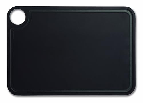Arcos Planche à Découper Antibactérienne Cuisine, Résistante au Lave-Vaisselle, Fibre de Cellulose et Résine, 33x23 cm, Haute Résistance à la Chaleur, Noir