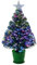 FB FunkyBuys Fibre Optic Christmas Tree - Xmas Trees - Multicolour Pop Up Christmas Tree for Indoor and Outdoor Holiday Décor - Christmas Decorations