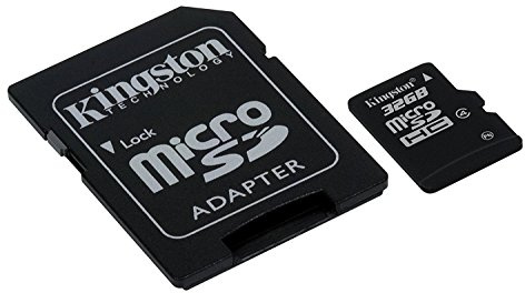 Kingston - SDC4/32GB - Carte Micro SDHC - Classe 4 - 32 Go avec Adaptateur