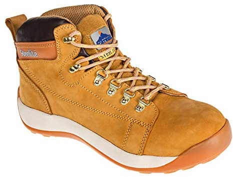 Portwest Herr Steelite Mid Cut Nubuck SB säkerhetsskor, brun (honung), 6 UK (39 EU)