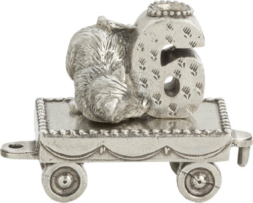 DANFORTH – Birthday Train Candleholder (6- Kitten) – Handcasted Pewter Birthday Party Decorations - Made in USA