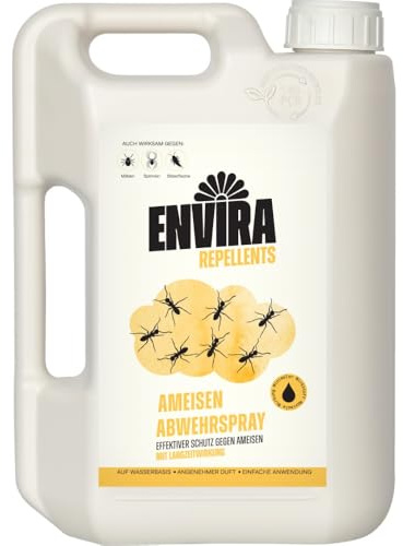 Envira Ameisenspray 2 Liter - hochwirksam gegen Wegameisen & Pharaoameisen | Ameisen Spray gegen Waldameisen und Ameisenstraßen - für Haus, Wohnung, Garten und Terrasse, Ameisenmittel
