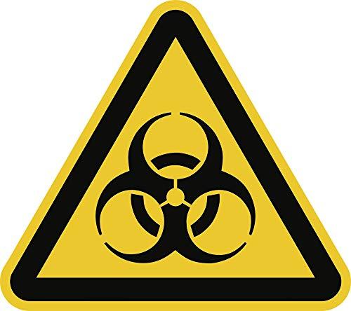 Schild Warnung vor Biogefährdung 20cm sl Alu gemäß ASR A 1.3/BGV A8/DIN 4844