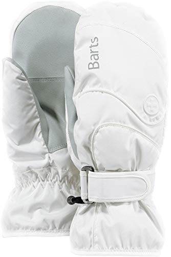 Barts Manoplas de Esquí Basic Mujer/Hombre - guantes invierno mujer hombre con forro, Cierre autoadherente otoño/invierno - 7 HS blanco
