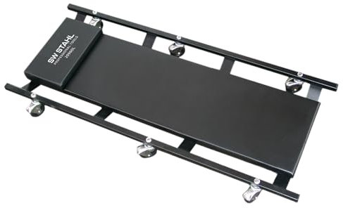 SW-Stahl 20960L Profi-Rollbrett gepolstert, Liegefläche 6 Rollen