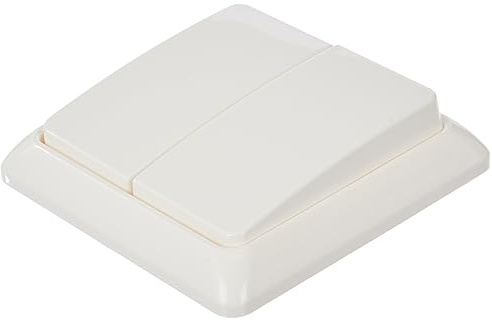 Schneider Electric Elso Serienschalter, 2 Wippen, 1-Fach, 501504 | 10A, komplett, Steckklemme, Renovierung, reinweiss