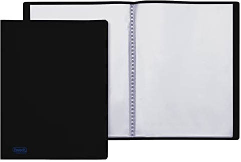 Favorit, Portalistino, 80 Buste Buccia D'Arancia, 22 x 30cm, Nero