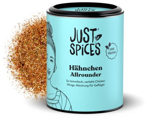 Just Spices Hähnchen Allrounder I Mariniere Geflügel, Brathähnchen, Wings und vieles mehr I Gewürzdose, 79 g