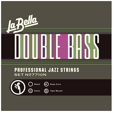 La Serie Profesional Set Labella 7710 Nylon Cuerdas para contrabajo 3/4