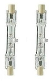 Twin Pack 150w 78mm Tungsten Linear R7s Halogen Floodlight Security Light Bulb