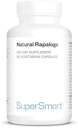 Natural Rapalogs - Anti-Aging - Hemmstoffe gegen mTOR - SuperSmart | Mit Meriva® & Weißer Weidenrinde standardisiert auf 25% Salicin - Nicht GVO - 90 vegetarische Kapseln