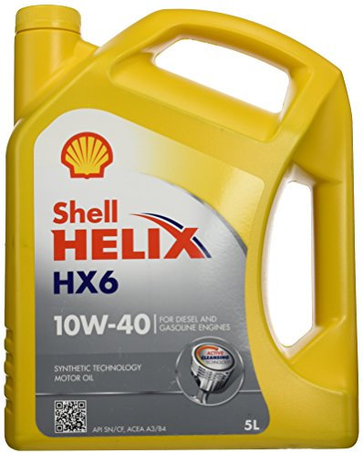 Shell Helix HX6 10W40 550040099 Olio Motore, 5 l