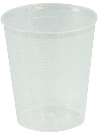 80 vasos medicinales desechables AMPri en 5 colores, capacidad 30 ml, color: transparente