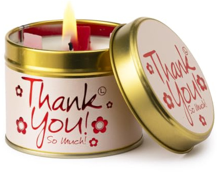 Lily-Flame Thank You Tin, Pink, Gift