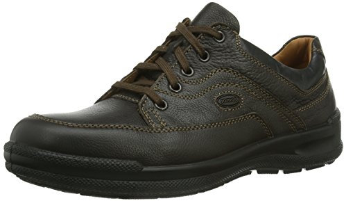 Jomos Man Life mäns Derby snörskor, Brun Santos svart, 43 EU bred