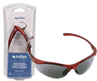 Cofan Gafa de Seguridad Anatómica | Lentes de protección frente a Rayos UV | Ultraligeras para un uso intensivo